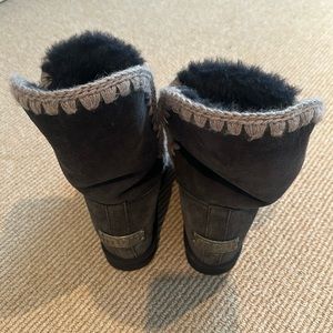 Mou wedge boots